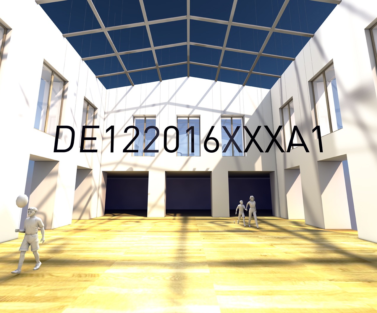 DE122016XXXA1 I 2016 I Art in public for European Patent Office Berlin I 10 x 7,2  I Aluminium powdercoated